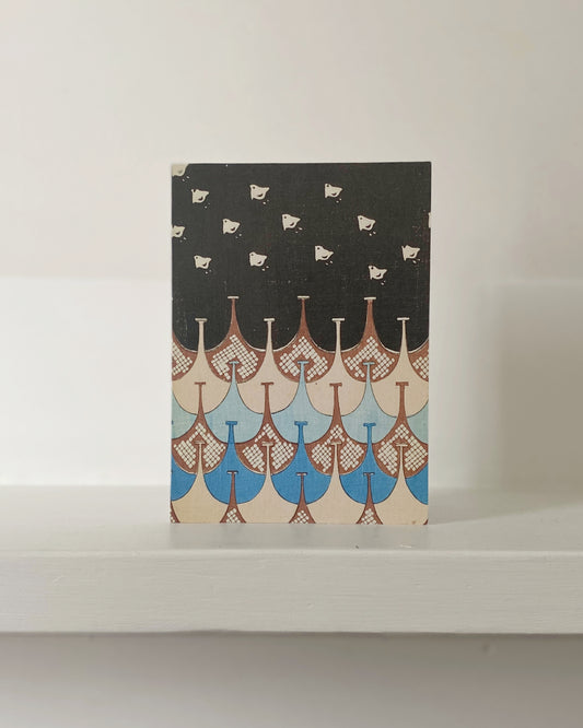 kiku print : greeting card - evening flight $3.40