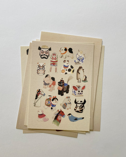 kiku print / postcard : kitsune tori gate $2.30