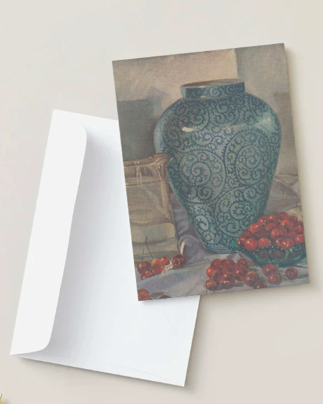 kiku print : greeting card - still life $3.40