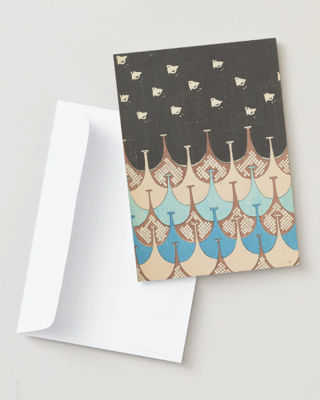 kiku print : greeting card - evening flight $3.40