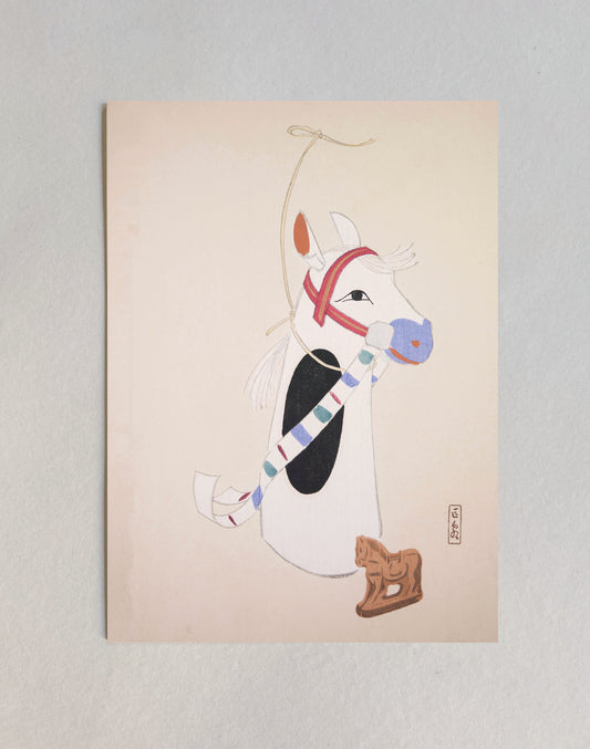 kiku print / postcard : shiro uma $2.30